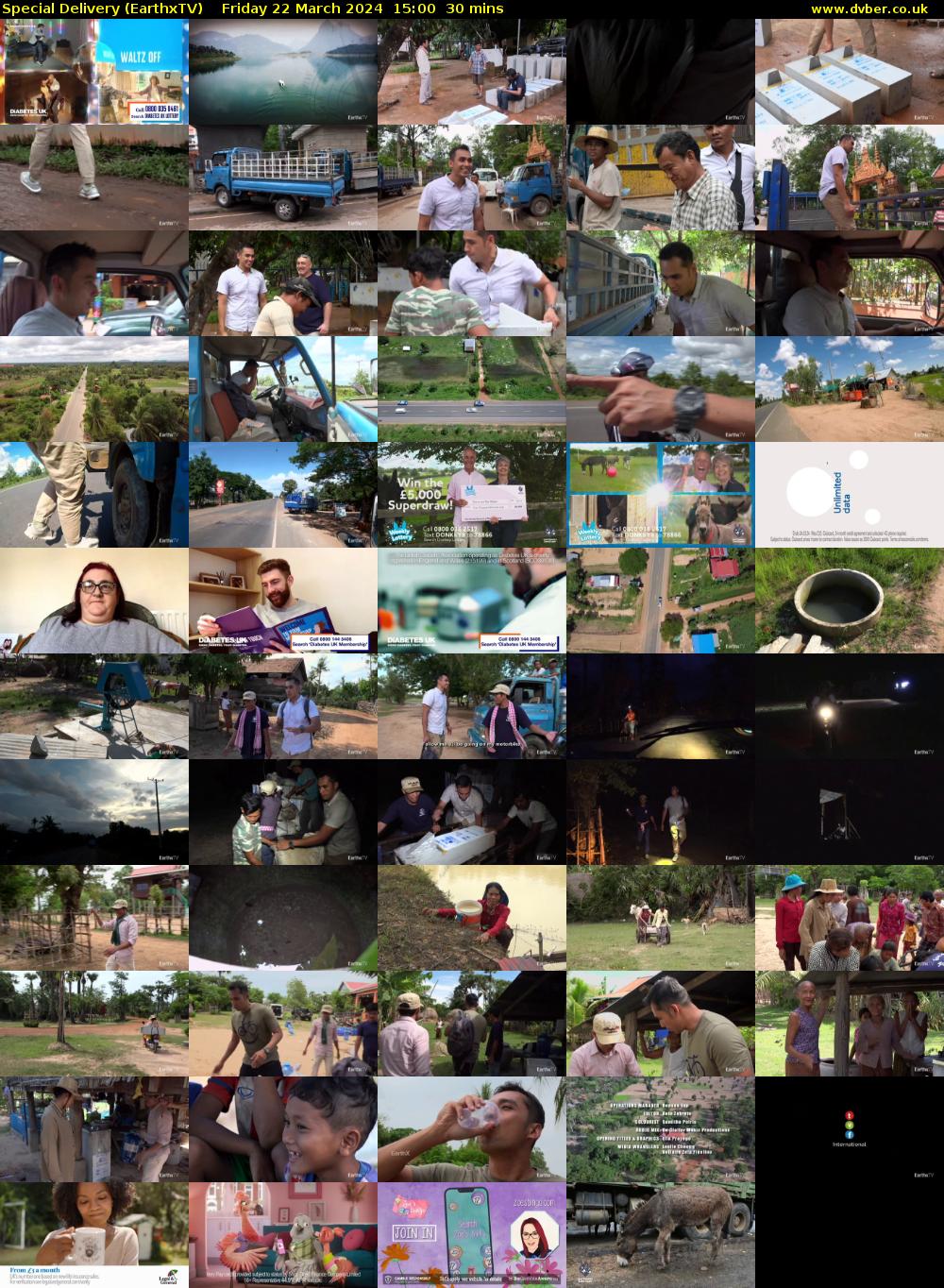 Special Delivery (EarthxTV) Friday 22 March 2024 15:00 - 15:30
