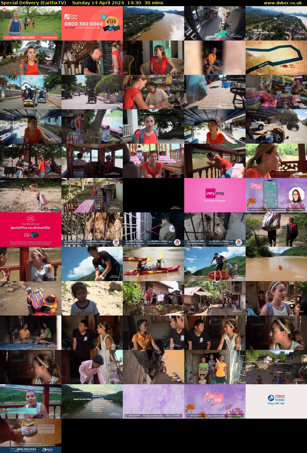 Special Delivery (EarthxTV) Sunday 14 April 2024 14:30 - 15:00