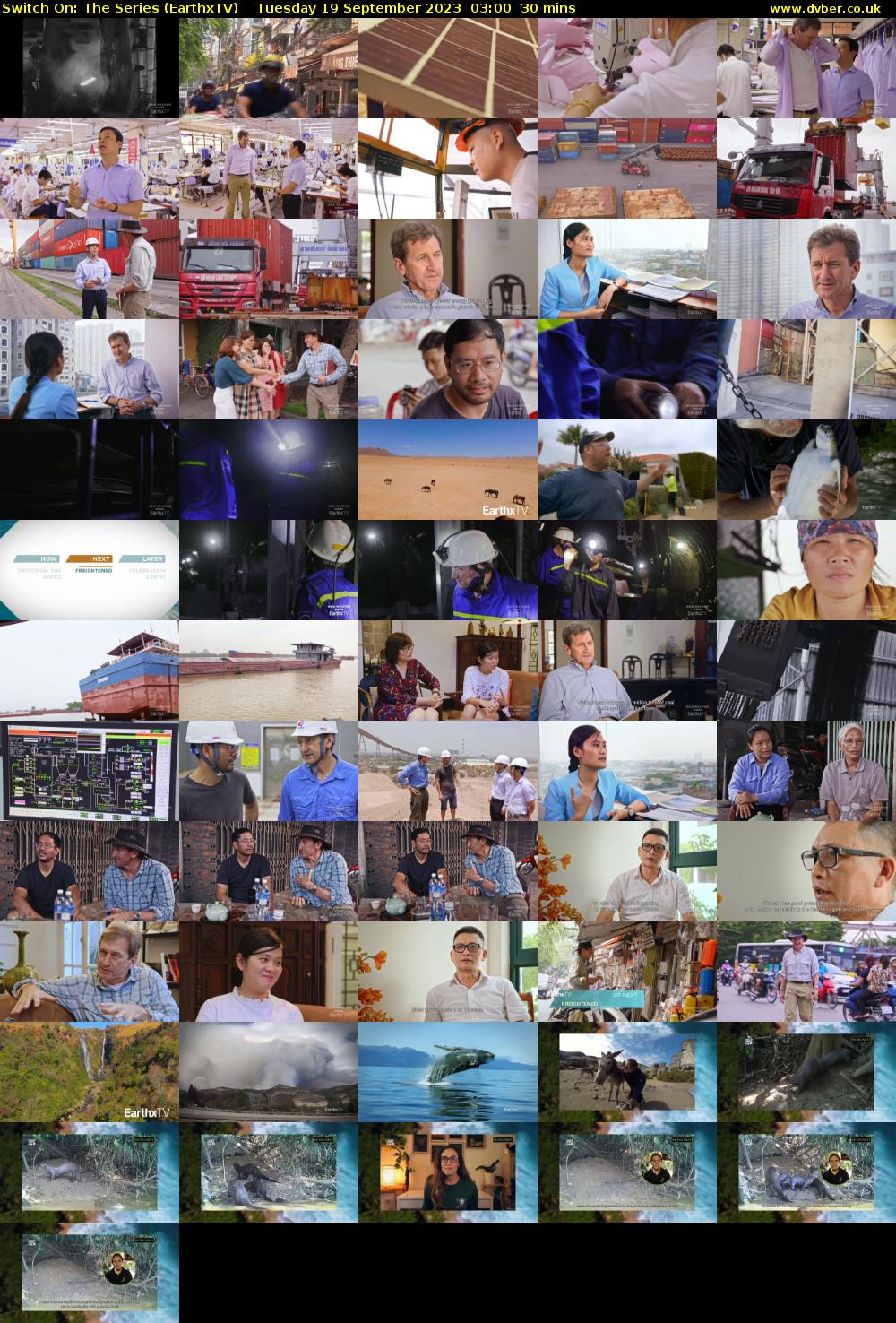 Switch On: The Series (EarthxTV) Tuesday 19 September 2023 03:00 - 03:30
