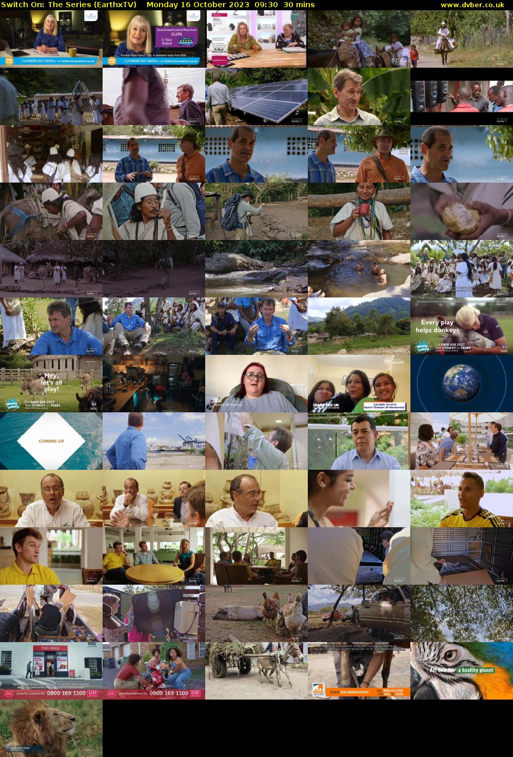 Switch On: The Series (EarthxTV) Monday 16 October 2023 09:30 - 10:00
