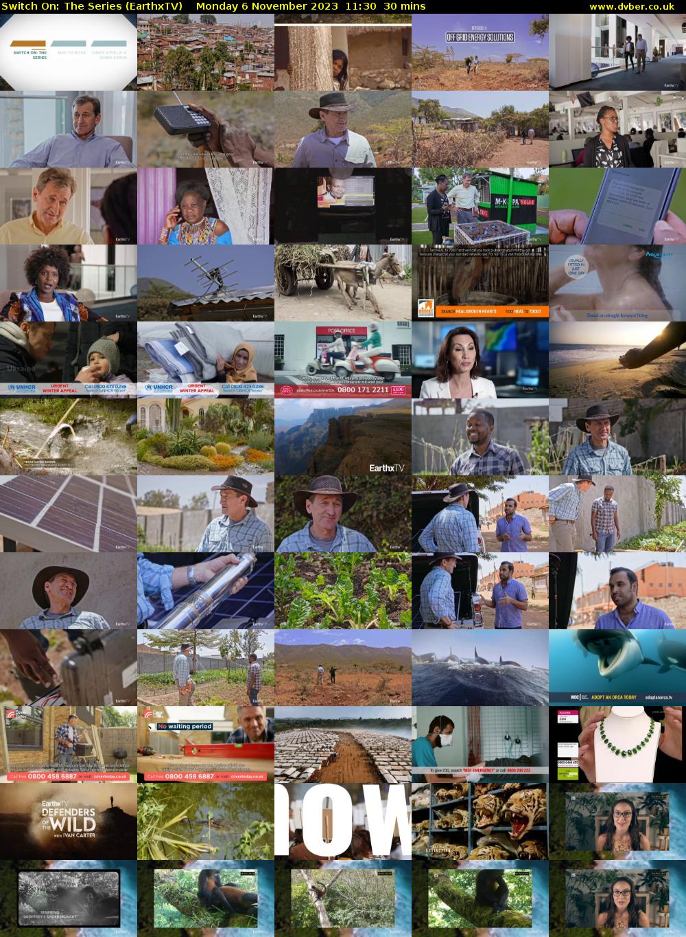 Switch On: The Series (EarthxTV) Monday 6 November 2023 11:30 - 12:00