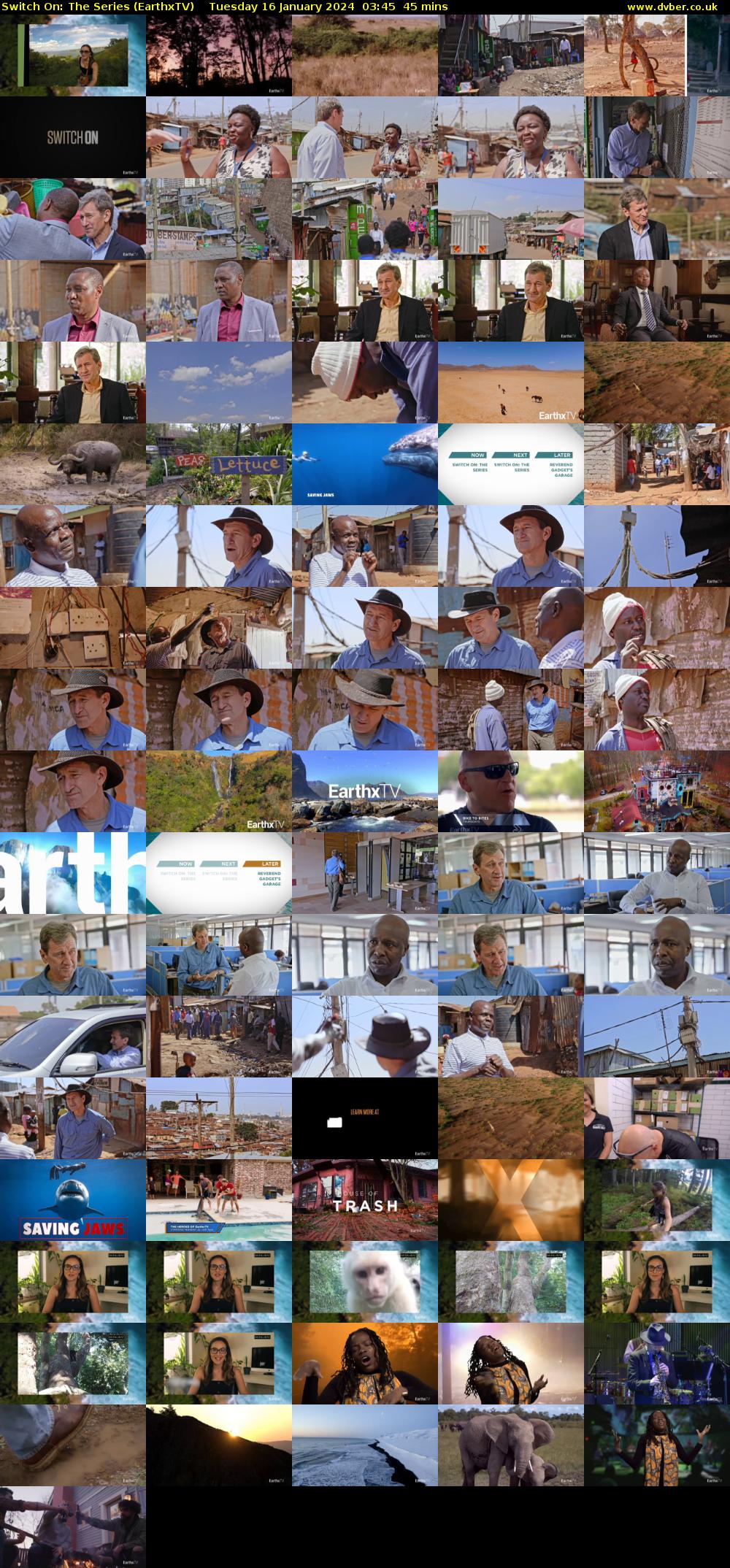 Switch On: The Series (EarthxTV) Tuesday 16 January 2024 03:45 - 04:30