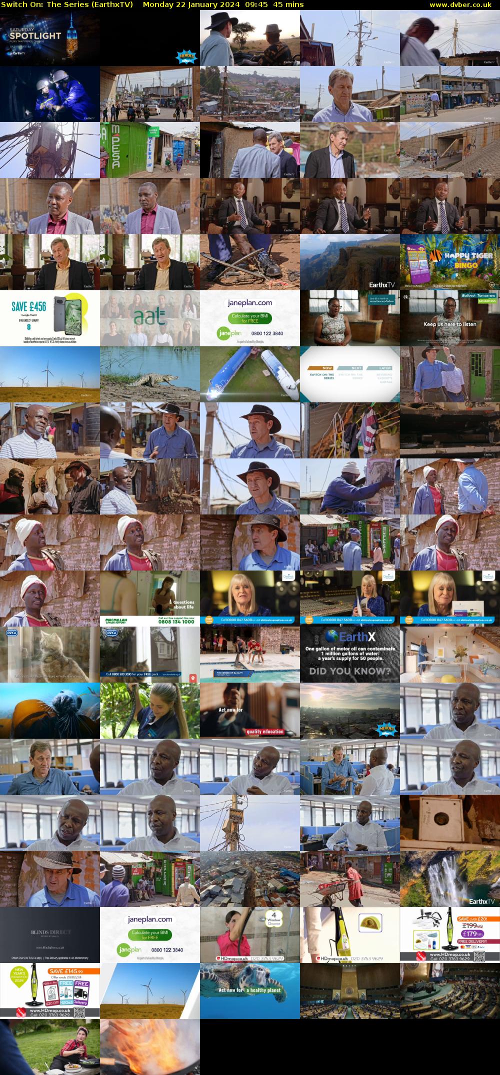 Switch On: The Series (EarthxTV) Monday 22 January 2024 09:45 - 10:30