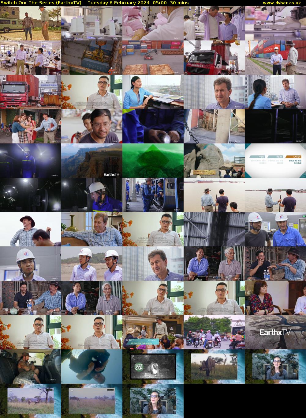 Switch On: The Series (EarthxTV) Tuesday 6 February 2024 05:00 - 05:30