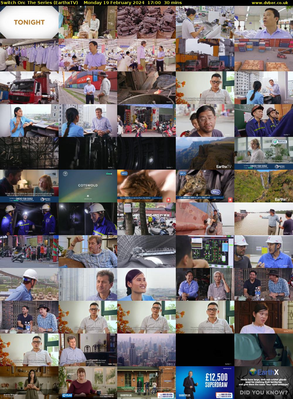 Switch On: The Series (EarthxTV) Monday 19 February 2024 17:00 - 17:30