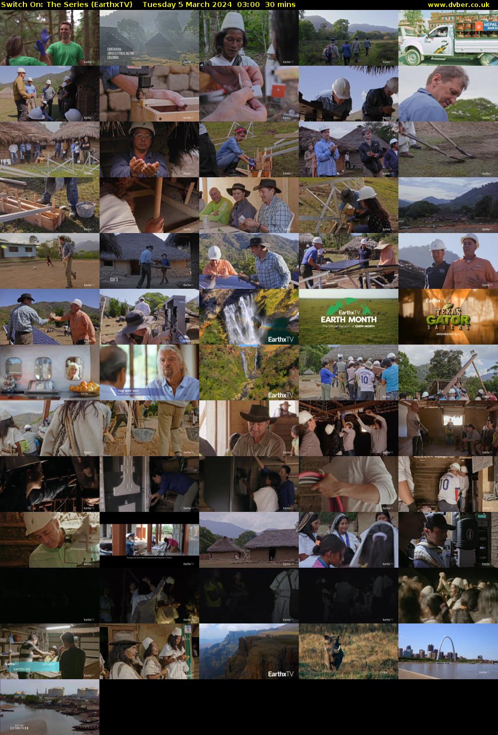 Switch On: The Series (EarthxTV) Tuesday 5 March 2024 03:00 - 03:30