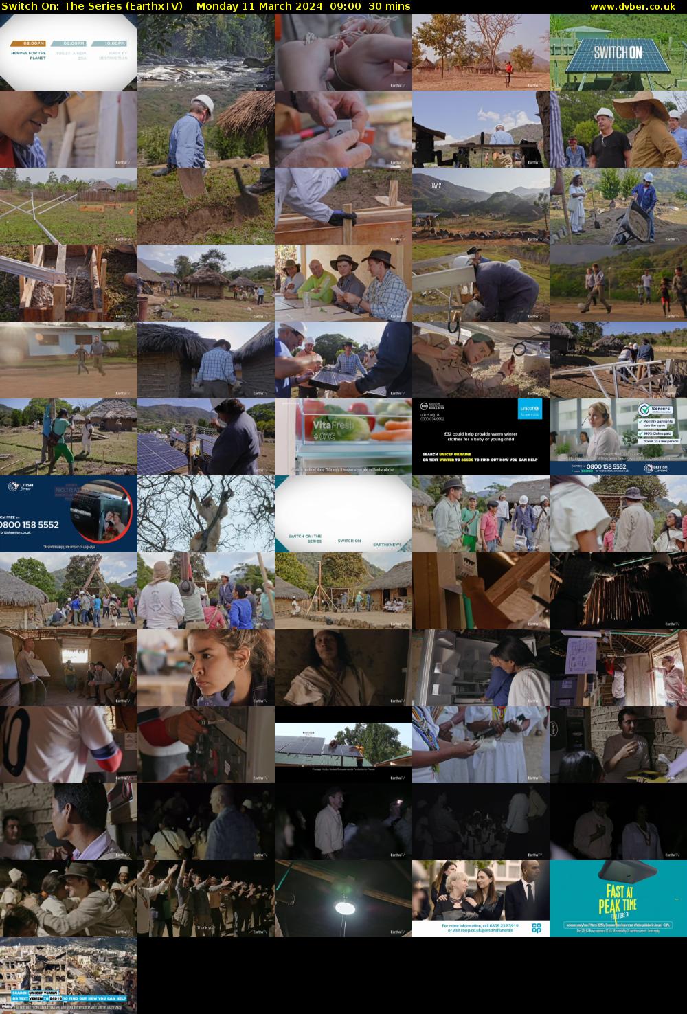 Switch On: The Series (EarthxTV) Monday 11 March 2024 09:00 - 09:30
