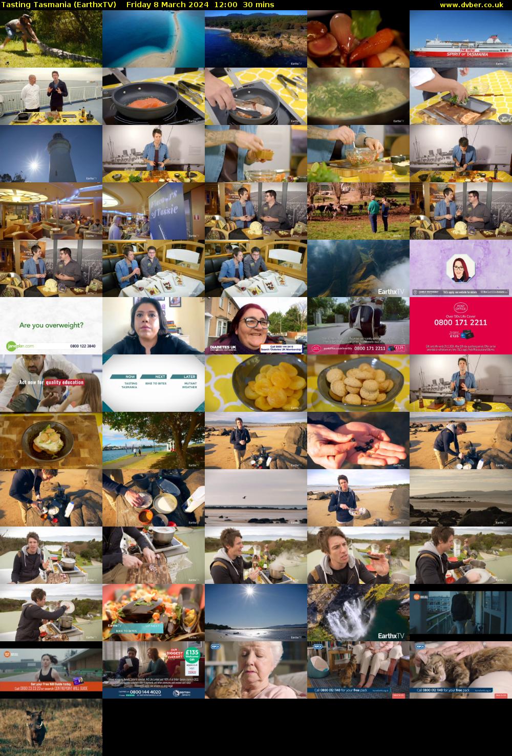 Tasting Tasmania (EarthxTV) Friday 8 March 2024 12:00 - 12:30