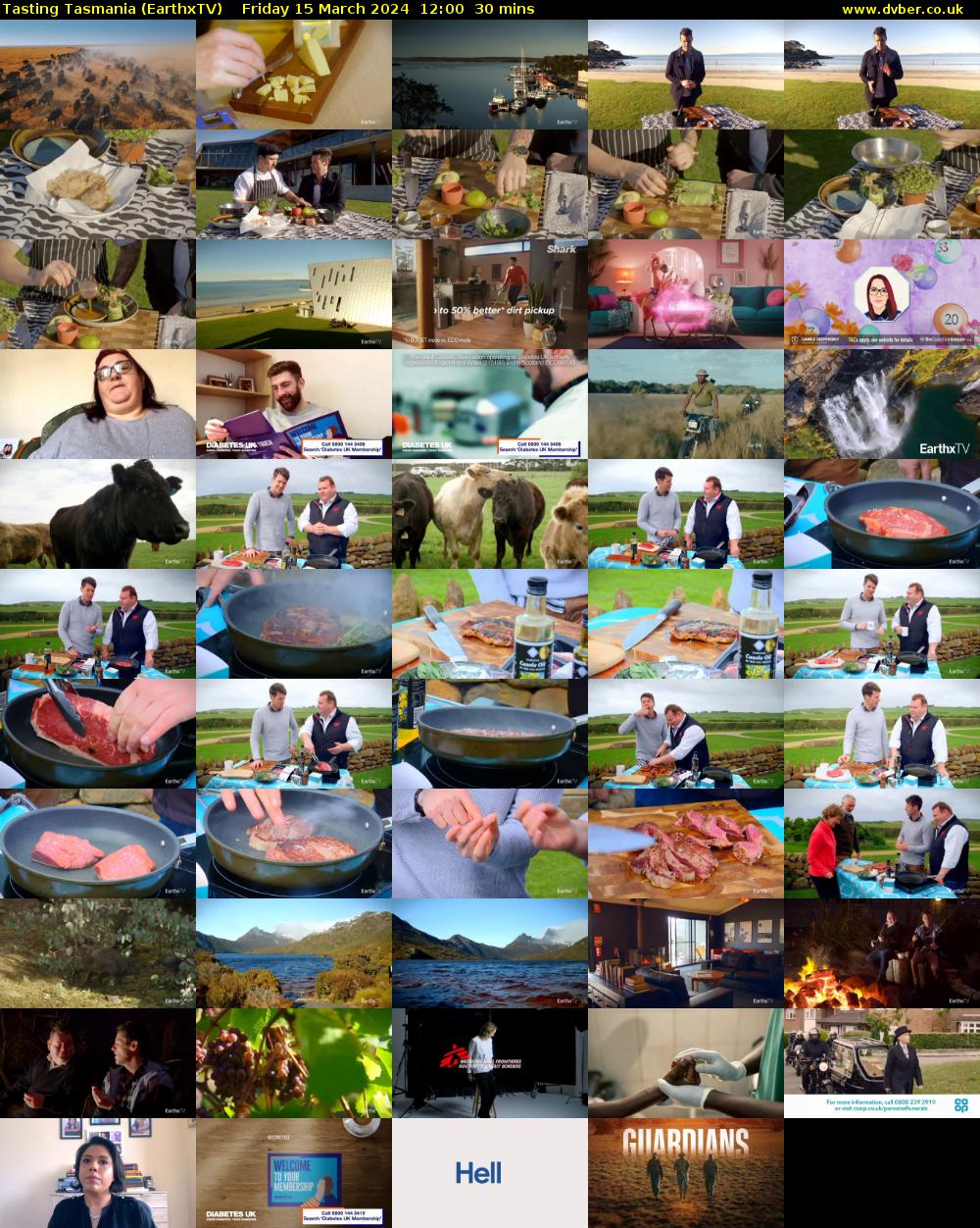 Tasting Tasmania (EarthxTV) Friday 15 March 2024 12:00 - 12:30