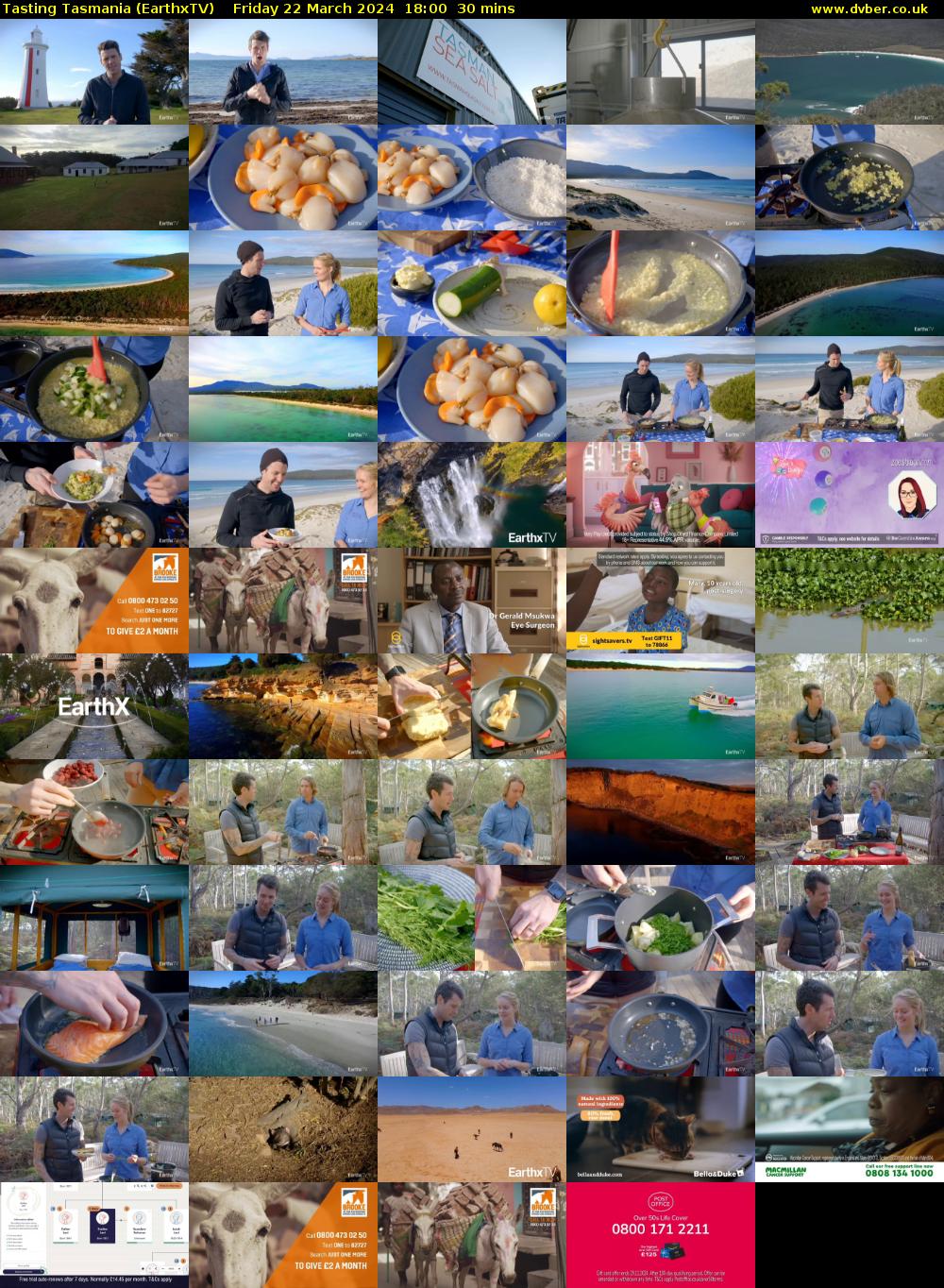Tasting Tasmania (EarthxTV) Friday 22 March 2024 18:00 - 18:30