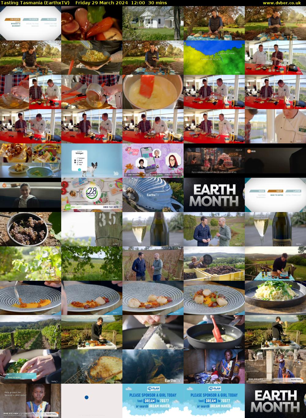 Tasting Tasmania (EarthxTV) Friday 29 March 2024 12:00 - 12:30