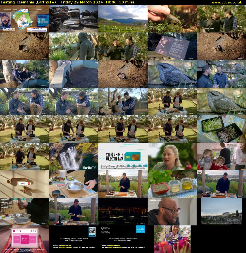 Tasting Tasmania (EarthxTV) Friday 29 March 2024 18:00 - 18:30
