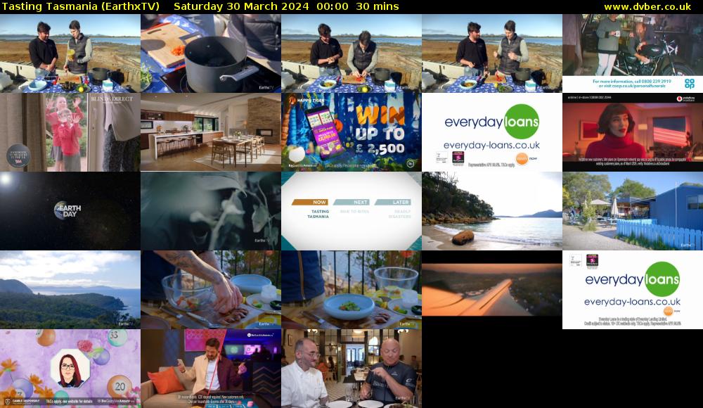 Tasting Tasmania (EarthxTV) Saturday 30 March 2024 00:00 - 00:30