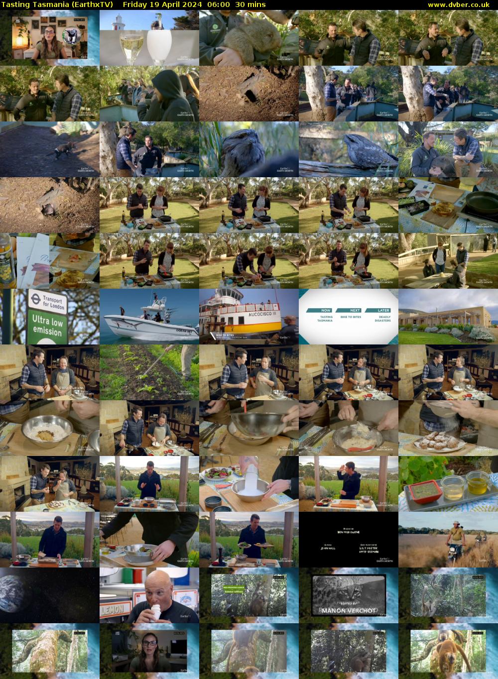 Tasting Tasmania (EarthxTV) Friday 19 April 2024 06:00 - 06:30