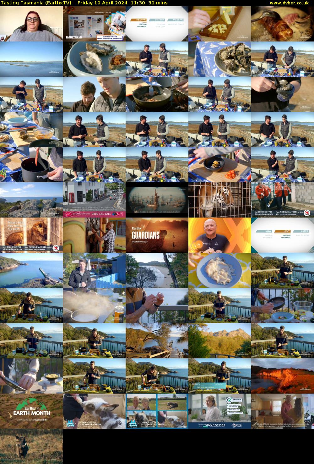 Tasting Tasmania (EarthxTV) Friday 19 April 2024 11:30 - 12:00