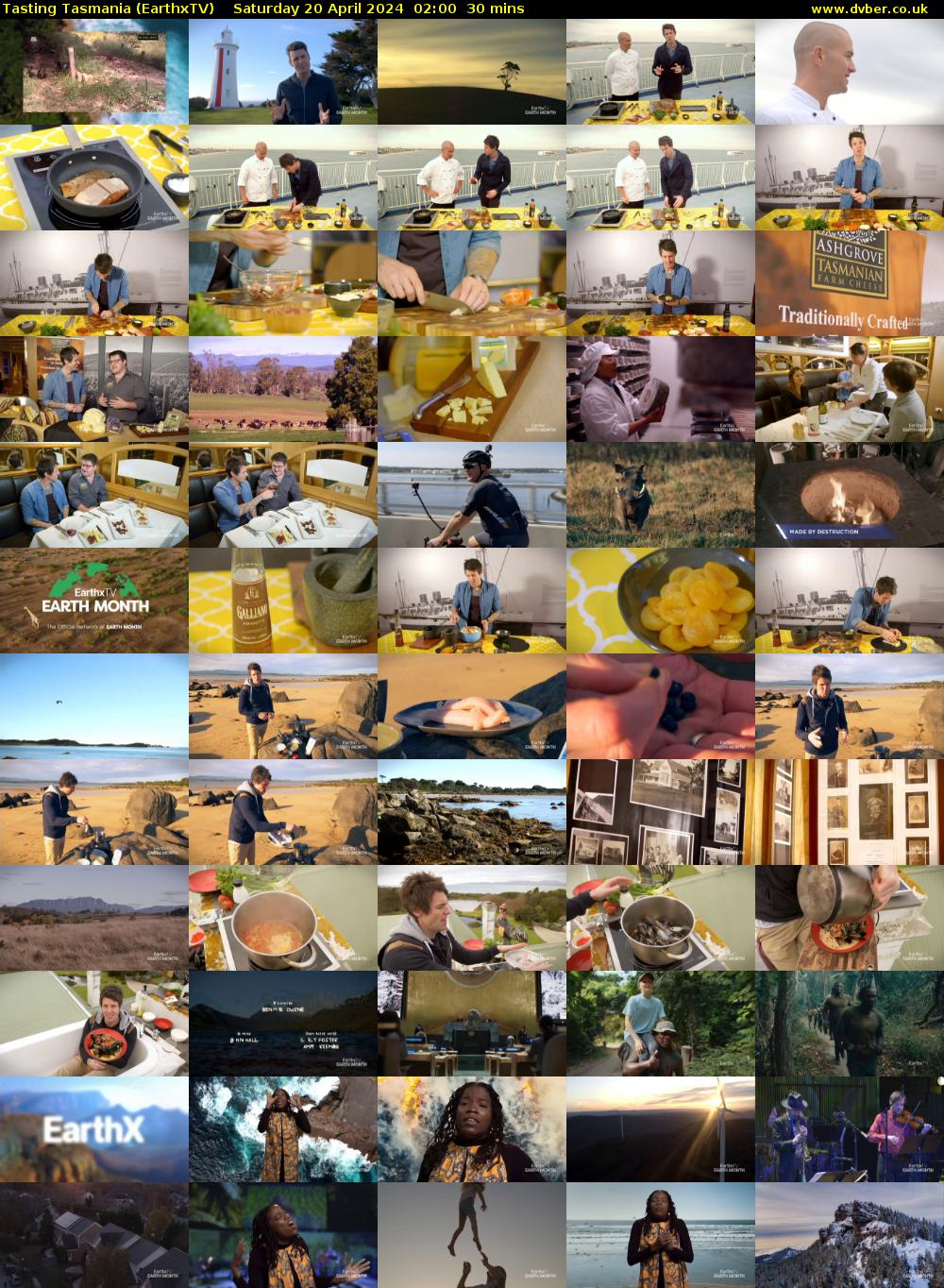 Tasting Tasmania (EarthxTV) Saturday 20 April 2024 02:00 - 02:30