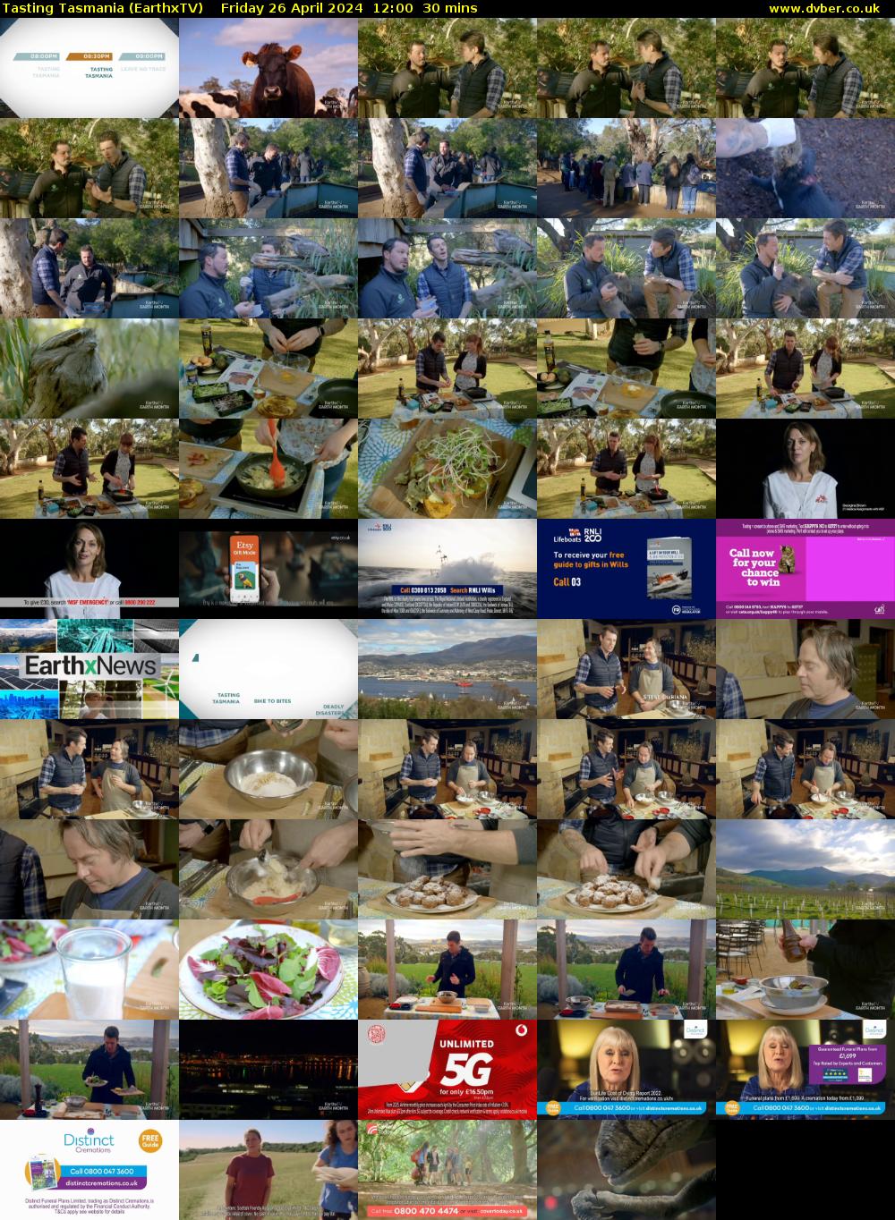 Tasting Tasmania (EarthxTV) Friday 26 April 2024 12:00 - 12:30