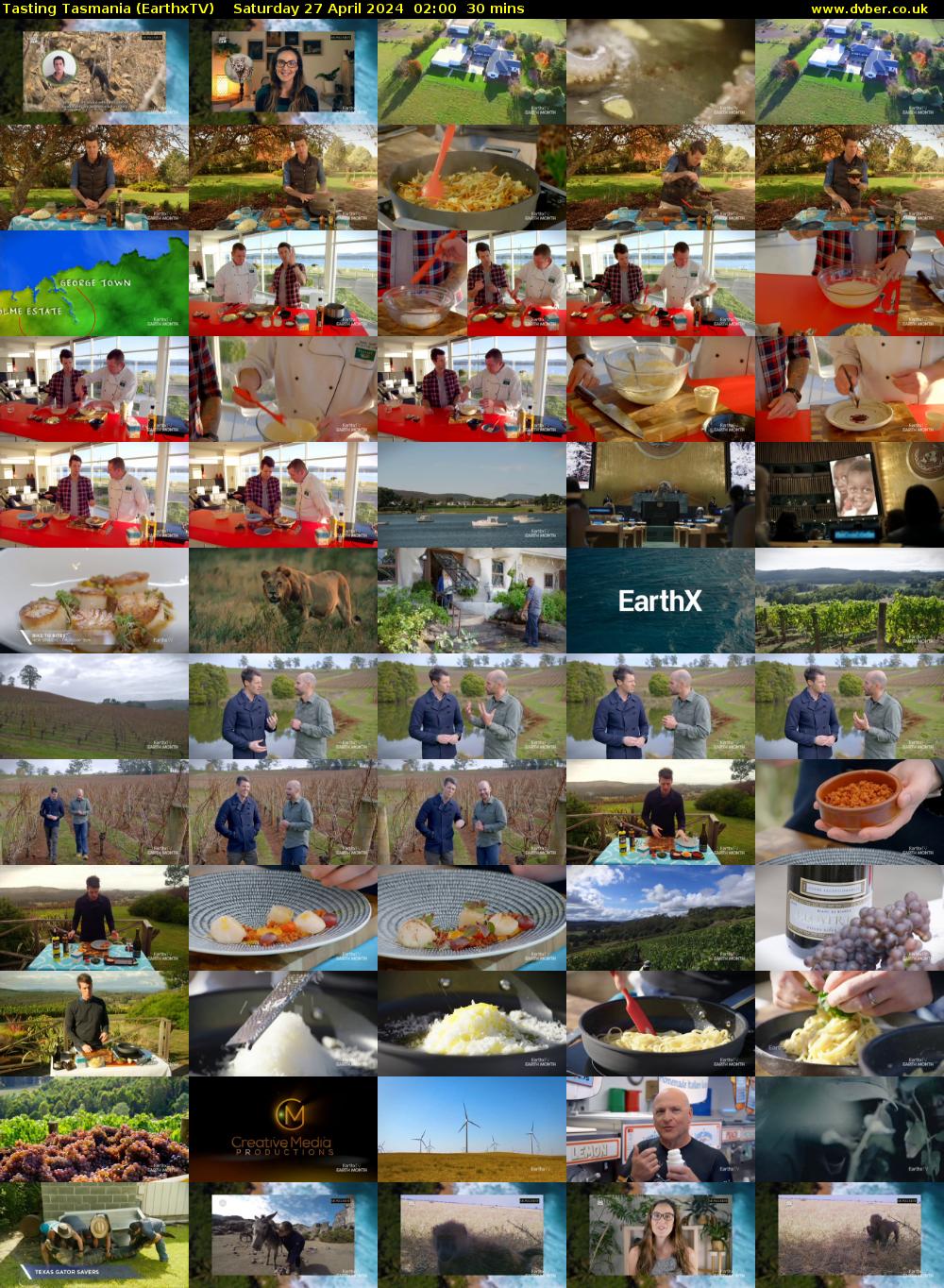 Tasting Tasmania (EarthxTV) Saturday 27 April 2024 02:00 - 02:30