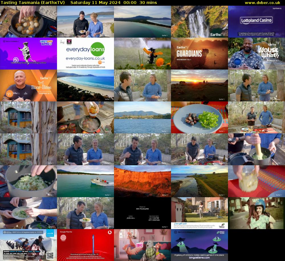 Tasting Tasmania (EarthxTV) Saturday 11 May 2024 00:00 - 00:30
