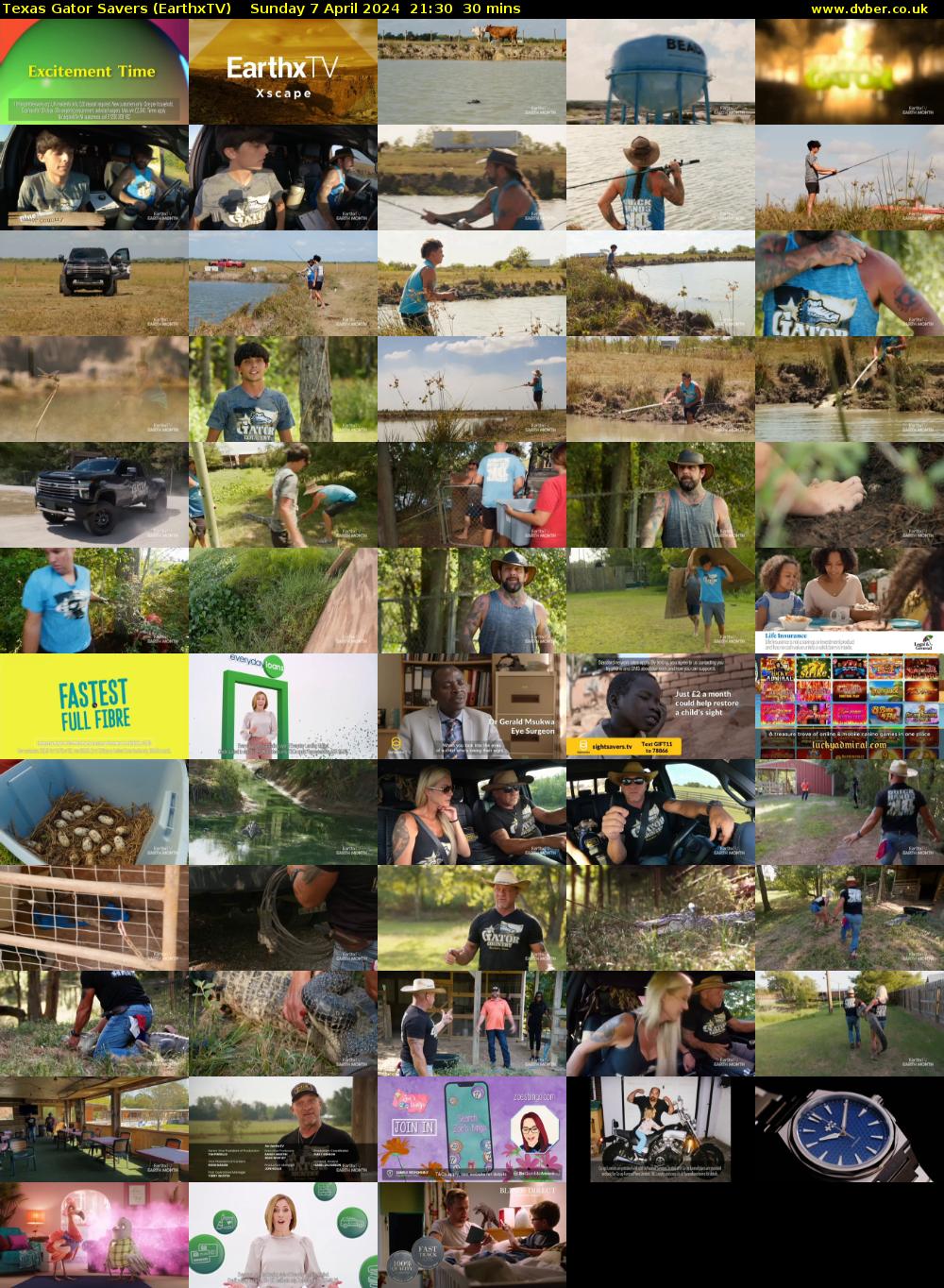 Texas Gator Savers (EarthxTV) Sunday 7 April 2024 21:30 - 22:00