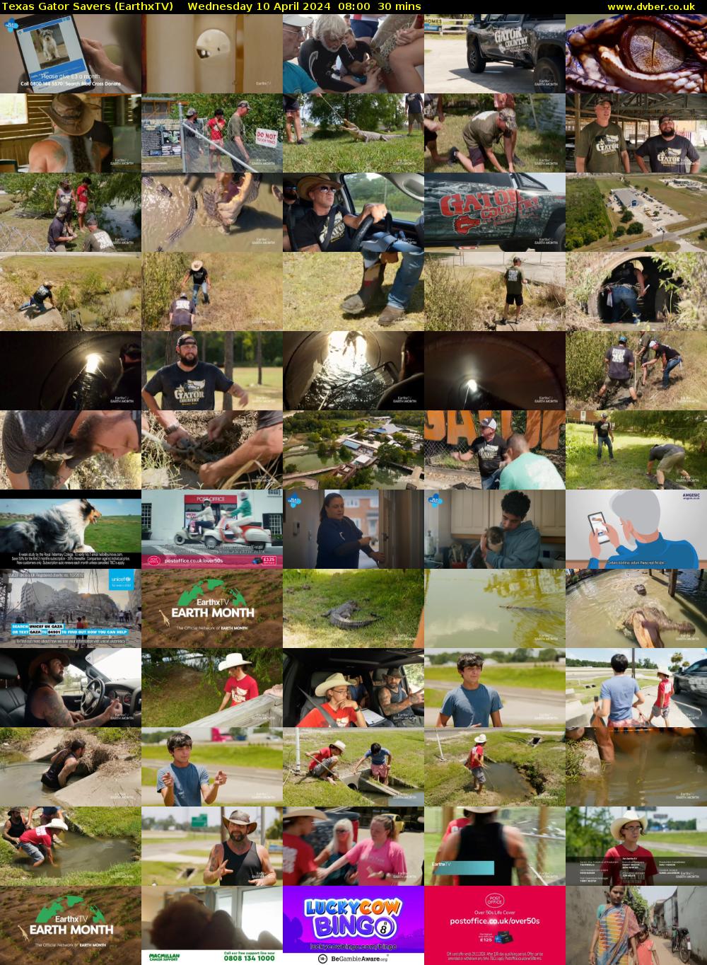 Texas Gator Savers (EarthxTV) Wednesday 10 April 2024 08:00 - 08:30