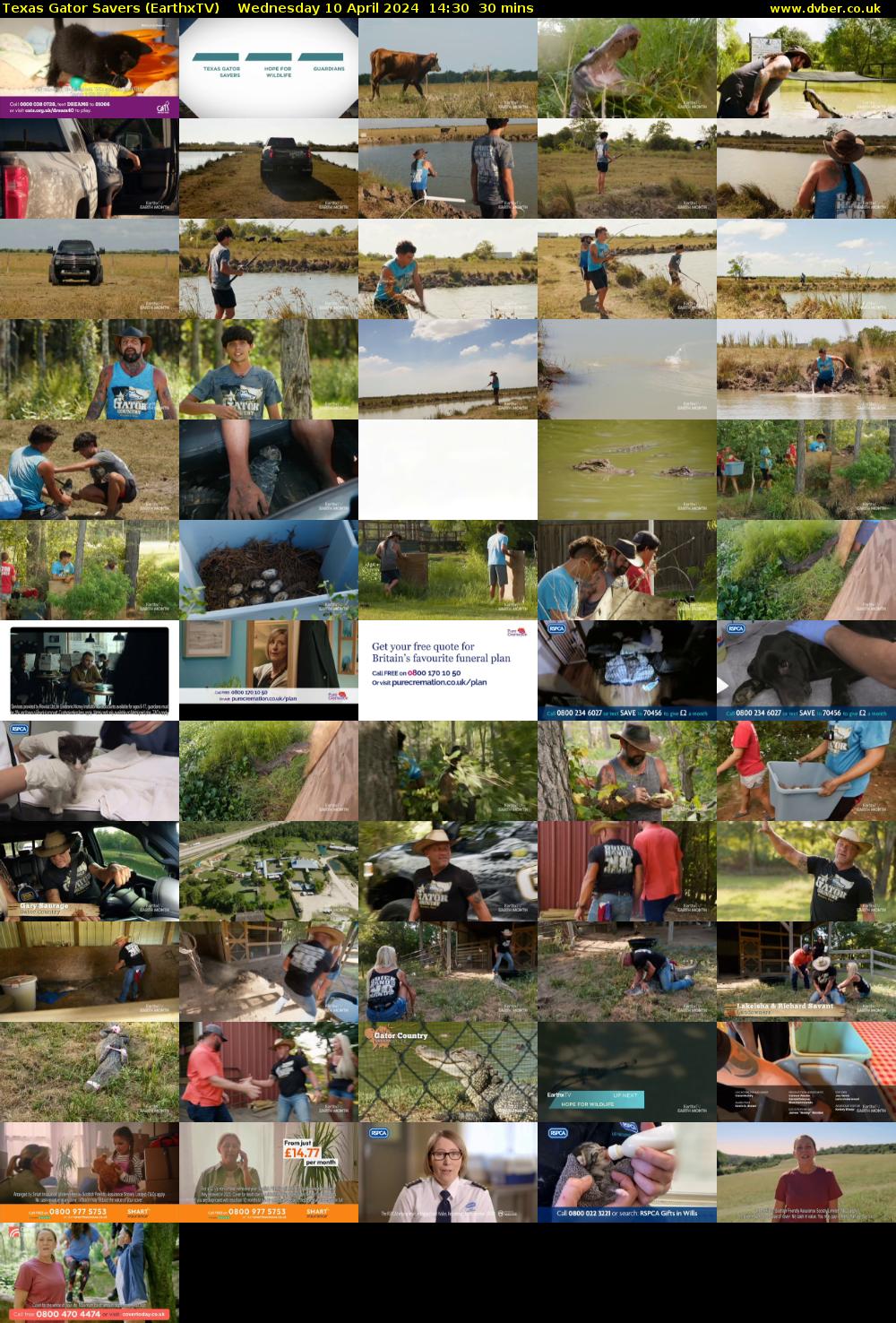 Texas Gator Savers (EarthxTV) Wednesday 10 April 2024 14:30 - 15:00