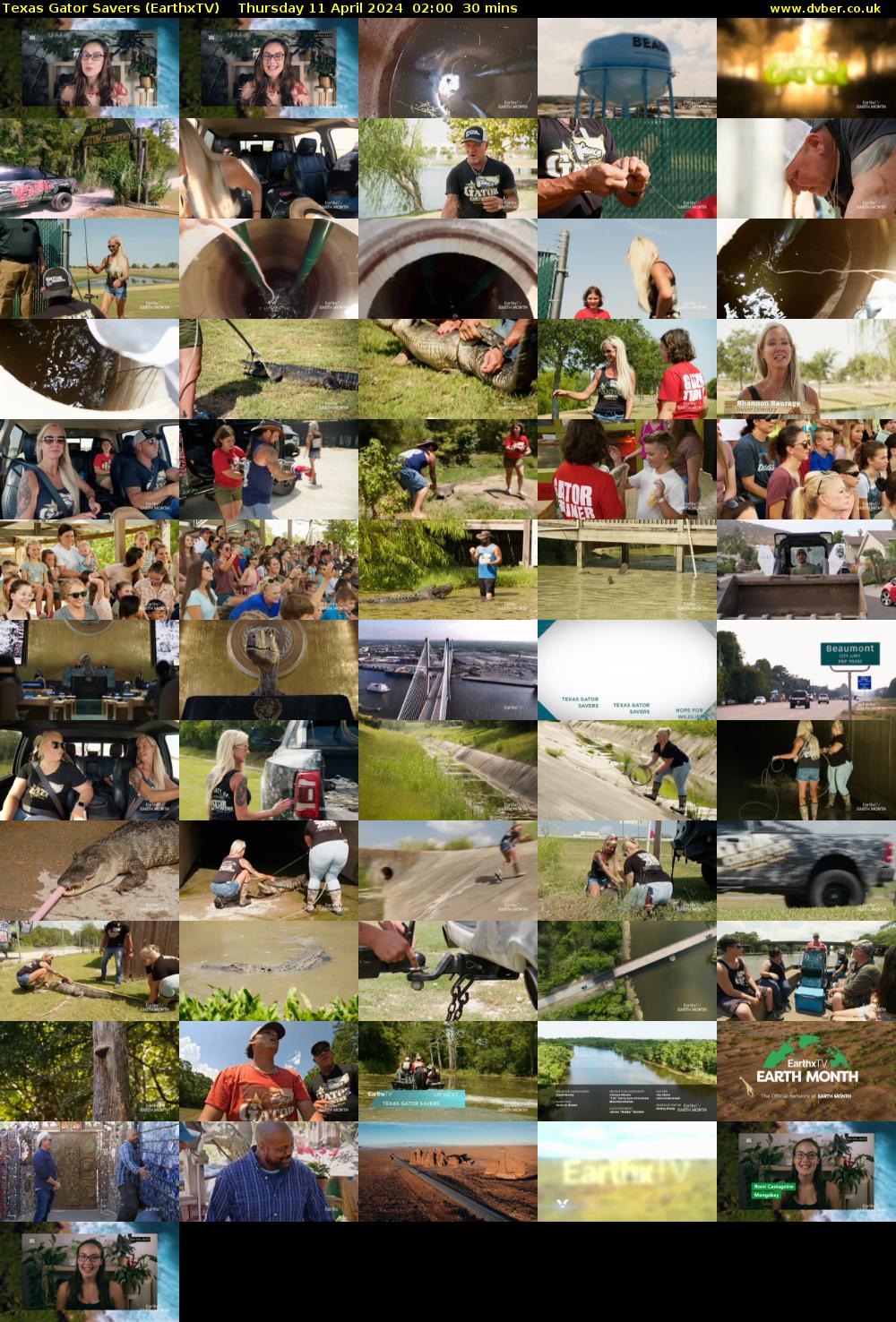 Texas Gator Savers (EarthxTV) Thursday 11 April 2024 02:00 - 02:30