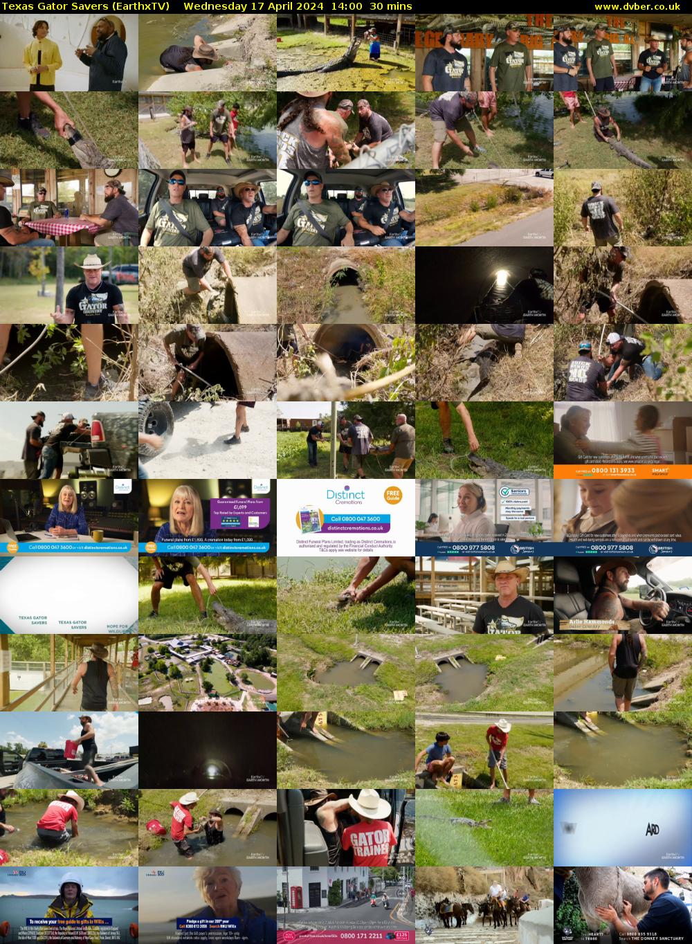Texas Gator Savers (EarthxTV) Wednesday 17 April 2024 14:00 - 14:30