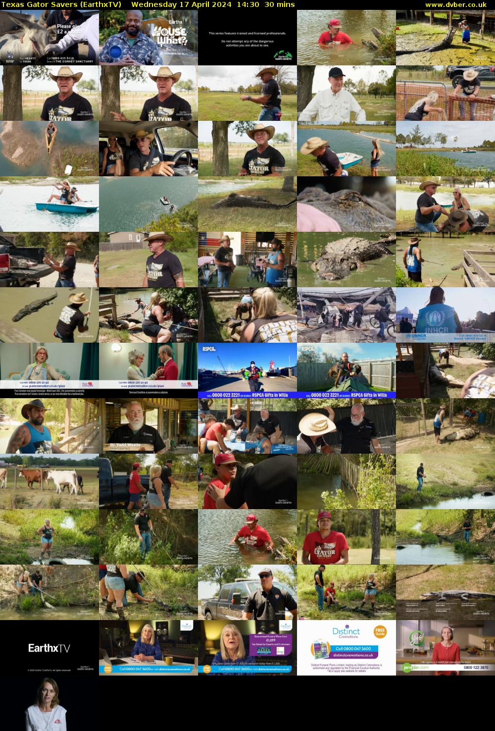 Texas Gator Savers (EarthxTV) Wednesday 17 April 2024 14:30 - 15:00