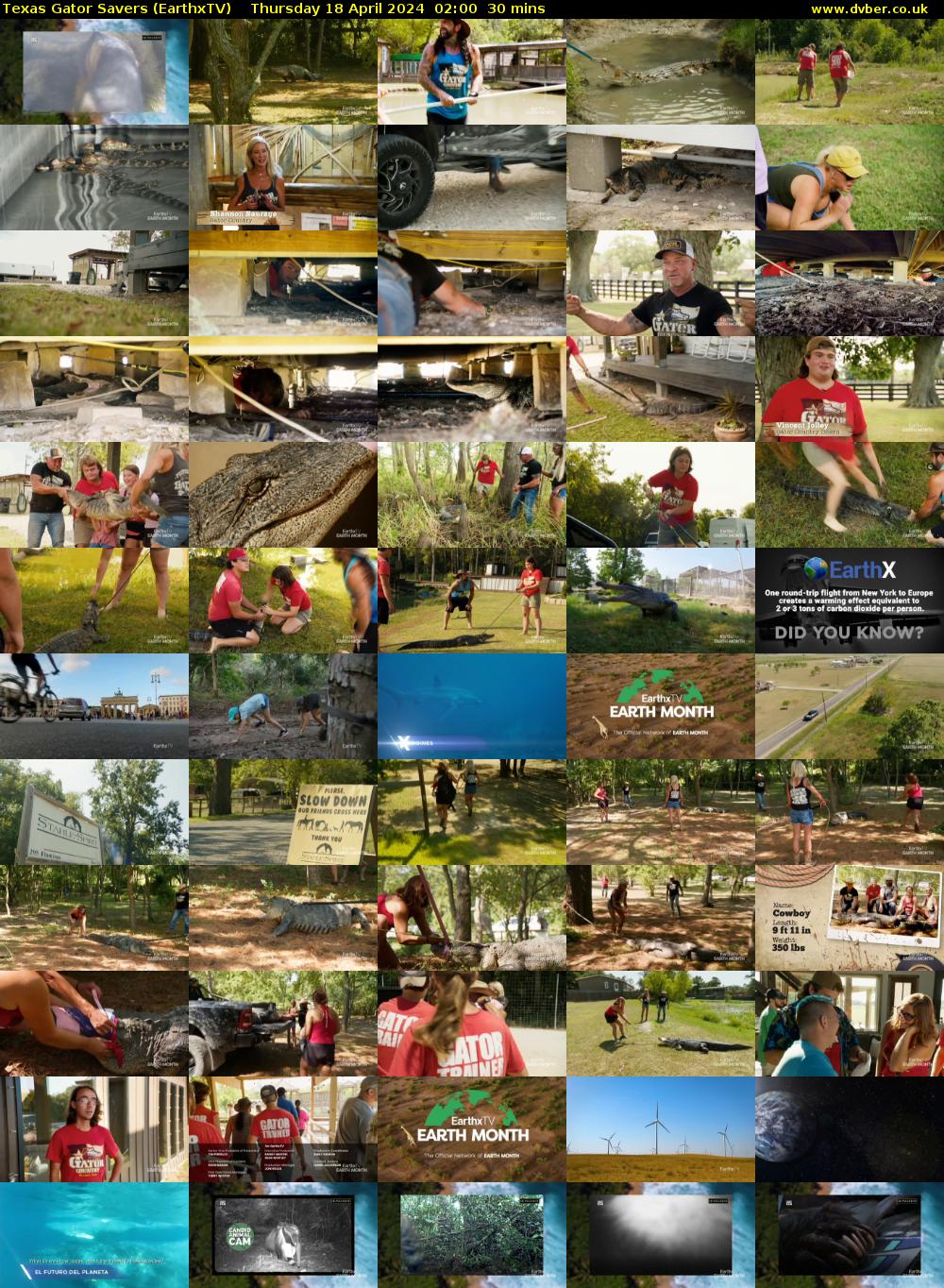 Texas Gator Savers (EarthxTV) Thursday 18 April 2024 02:00 - 02:30