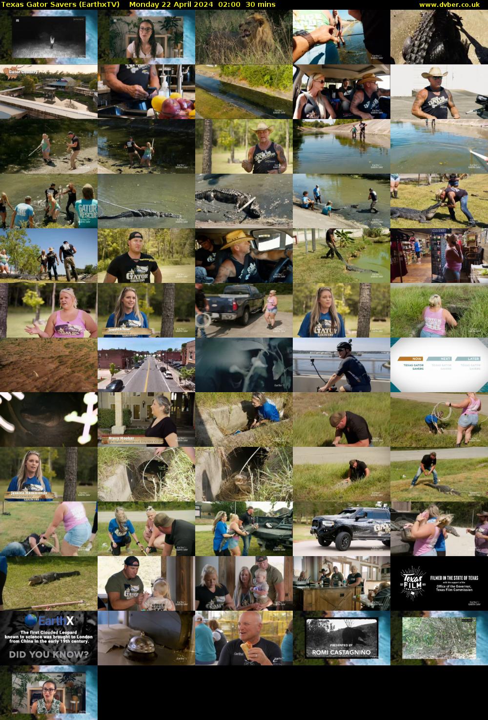 Texas Gator Savers (EarthxTV) Monday 22 April 2024 02:00 - 02:30