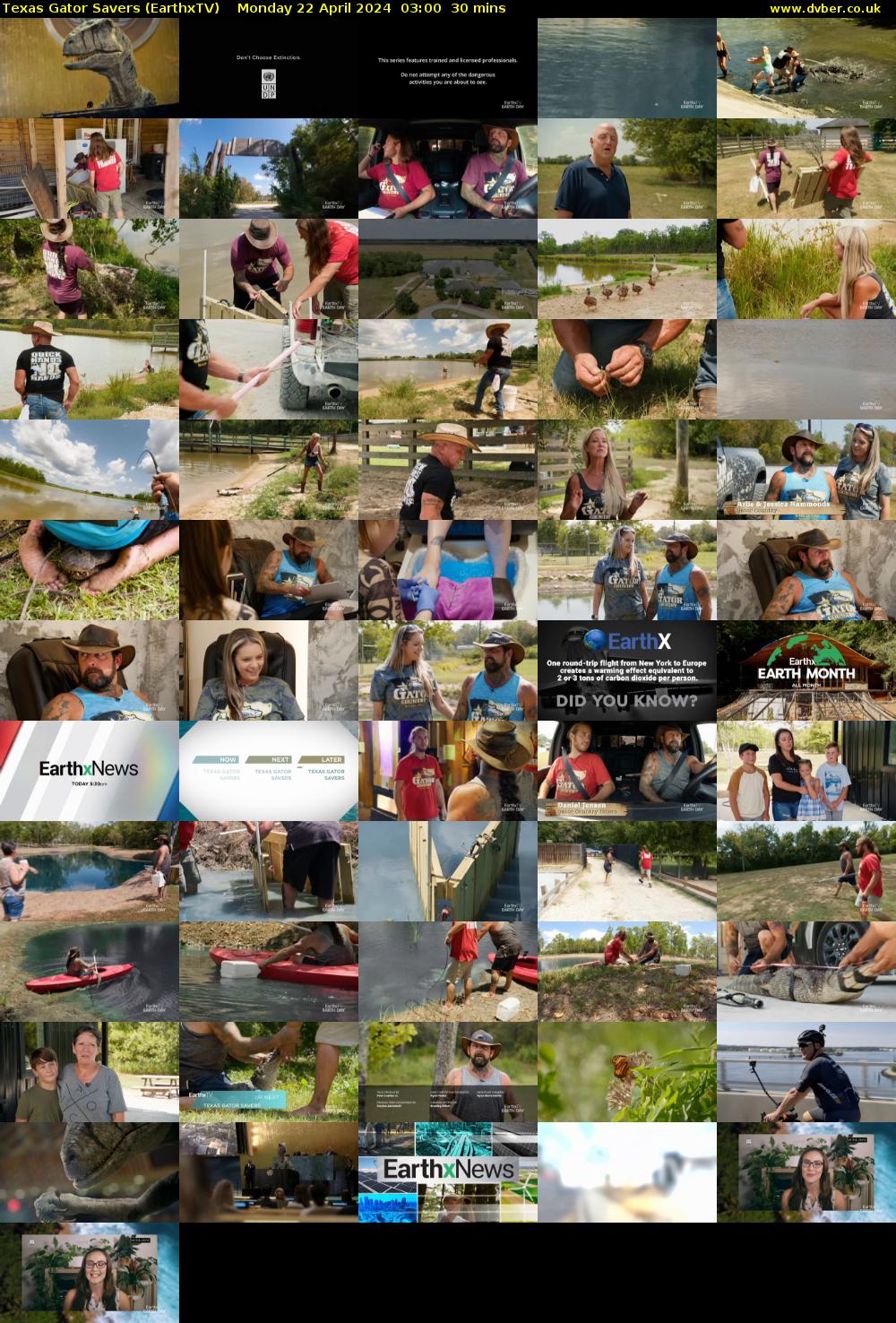 Texas Gator Savers (EarthxTV) Monday 22 April 2024 03:00 - 03:30