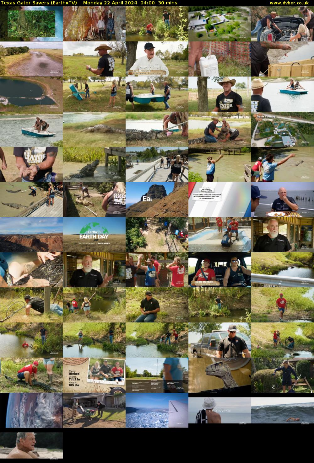 Texas Gator Savers (EarthxTV) Monday 22 April 2024 04:00 - 04:30