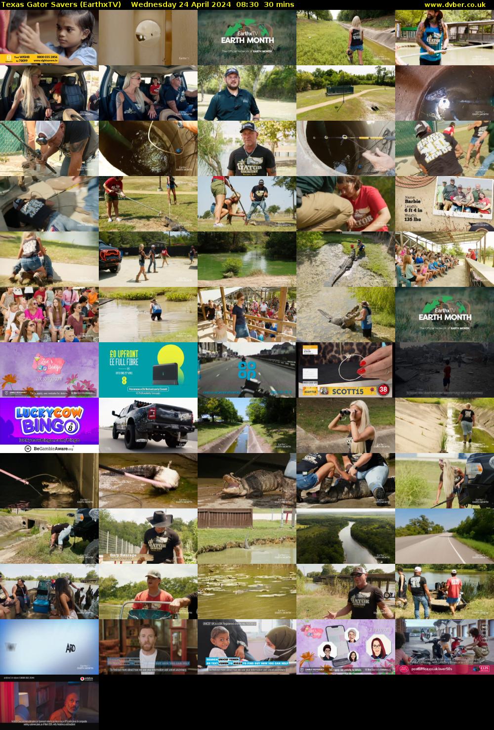 Texas Gator Savers (EarthxTV) Wednesday 24 April 2024 08:30 - 09:00
