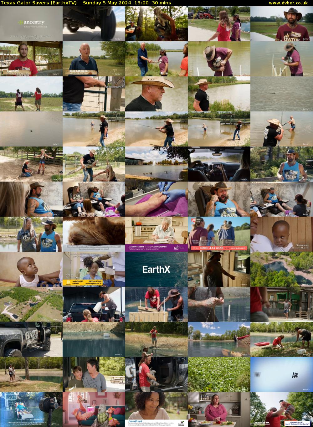 Texas Gator Savers (EarthxTV) Sunday 5 May 2024 15:00 - 15:30