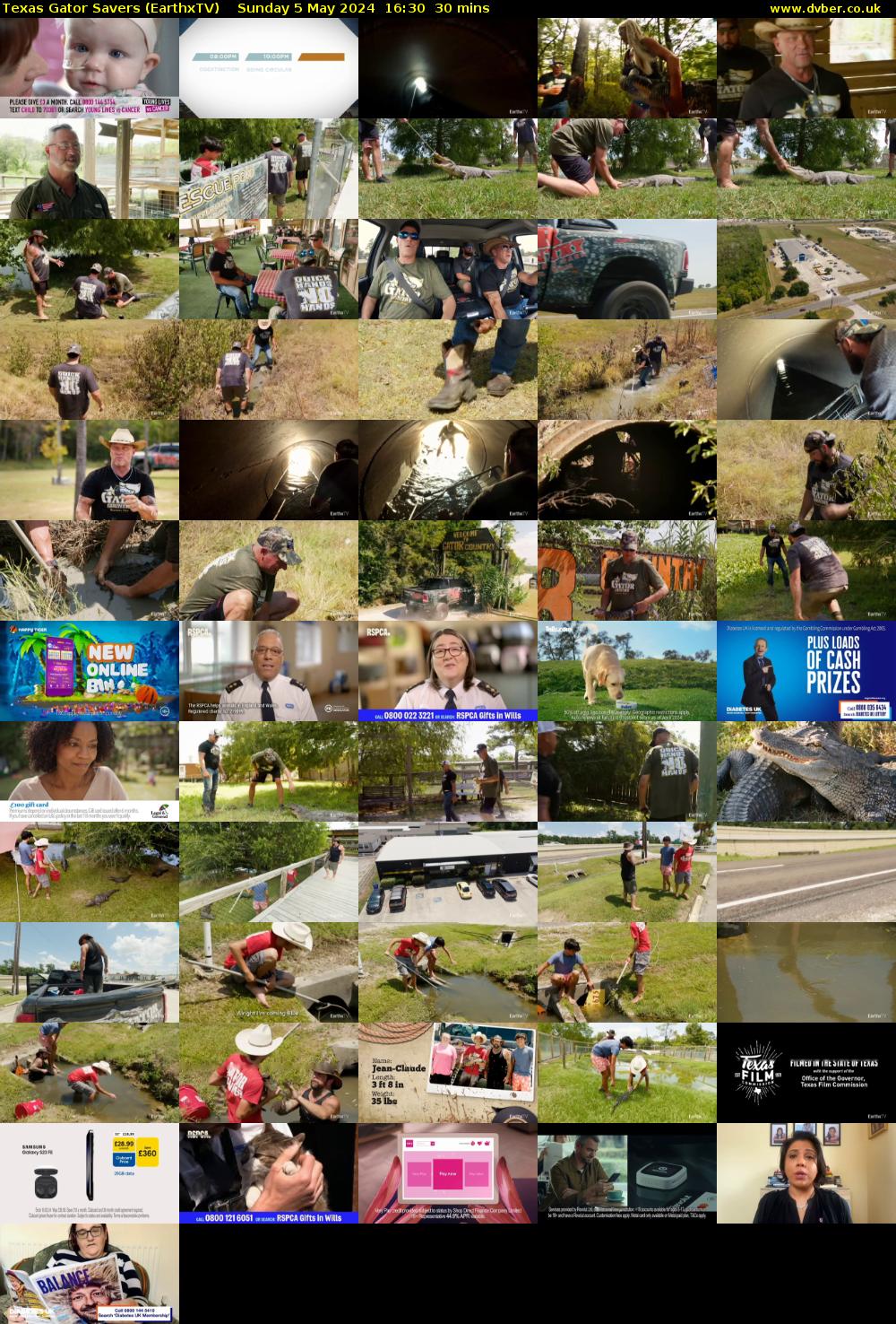 Texas Gator Savers (EarthxTV) Sunday 5 May 2024 16:30 - 17:00
