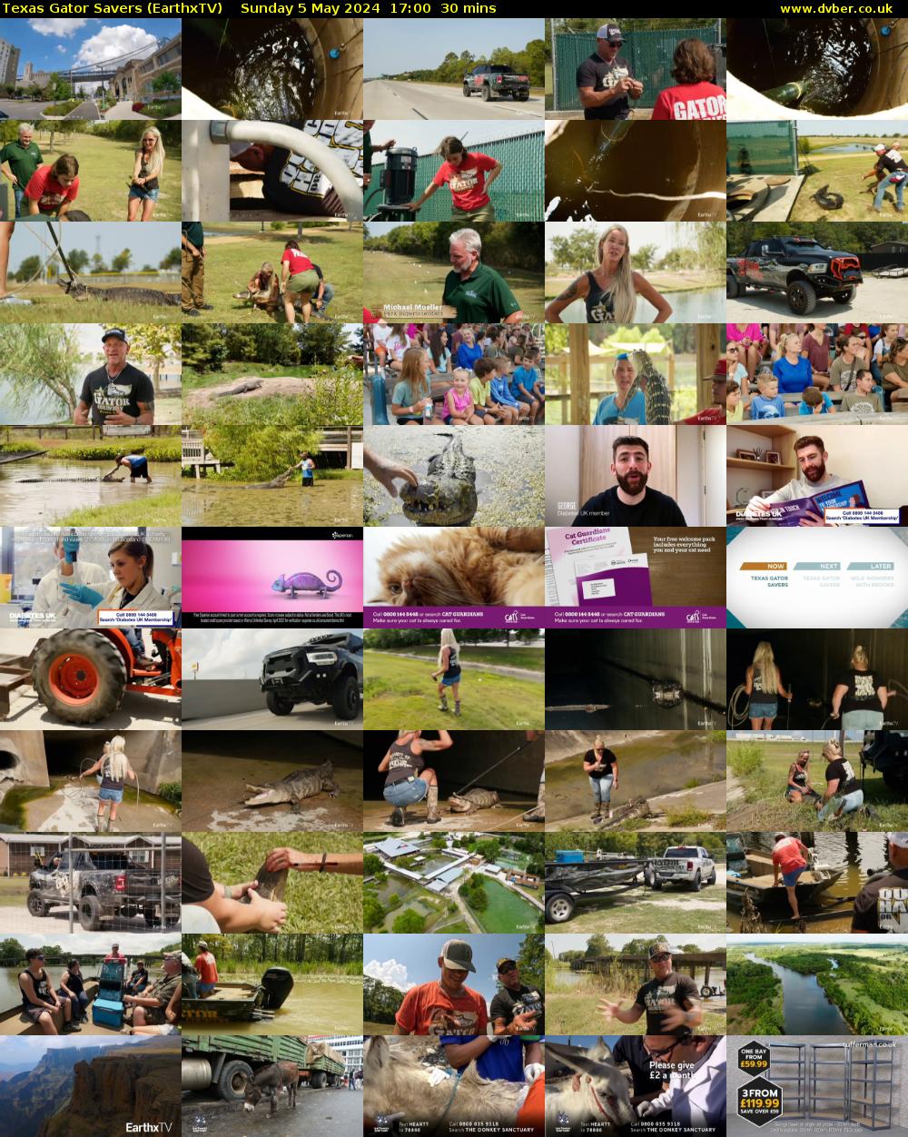 Texas Gator Savers (EarthxTV) Sunday 5 May 2024 17:00 - 17:30