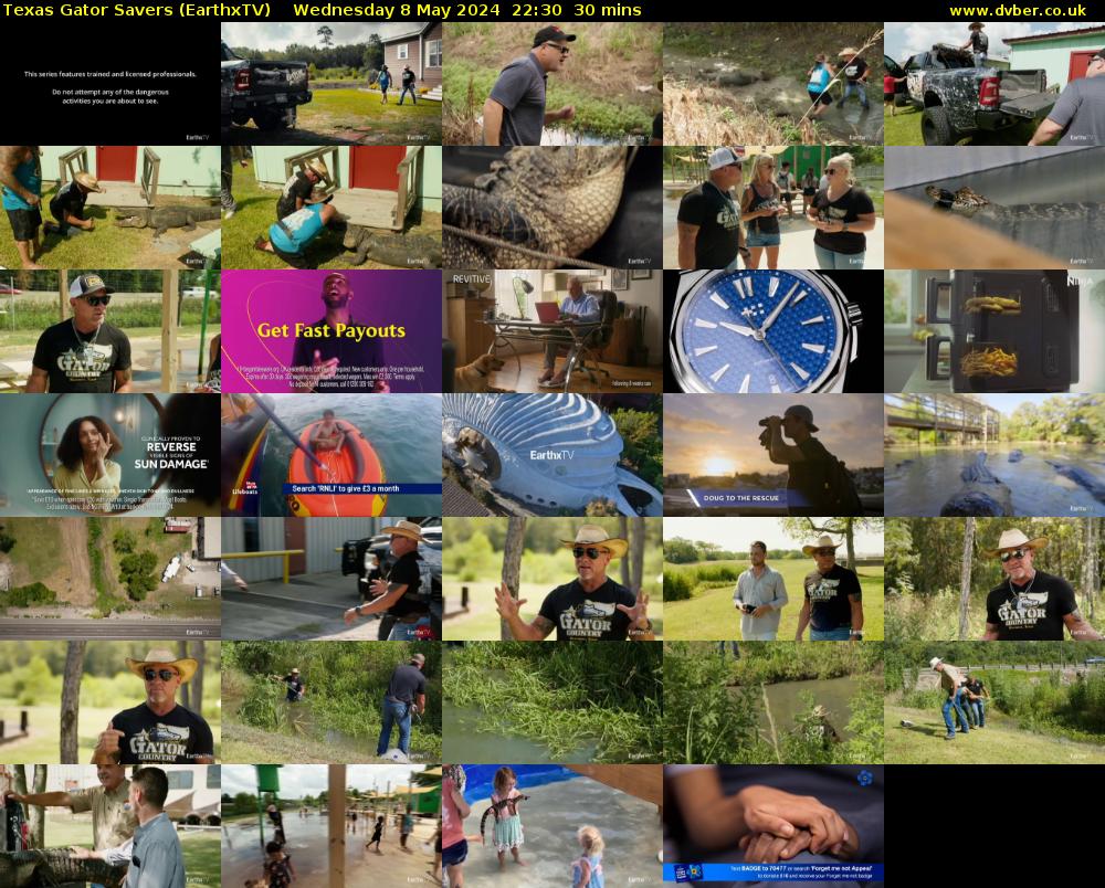 Texas Gator Savers (EarthxTV) Wednesday 8 May 2024 22:30 - 23:00
