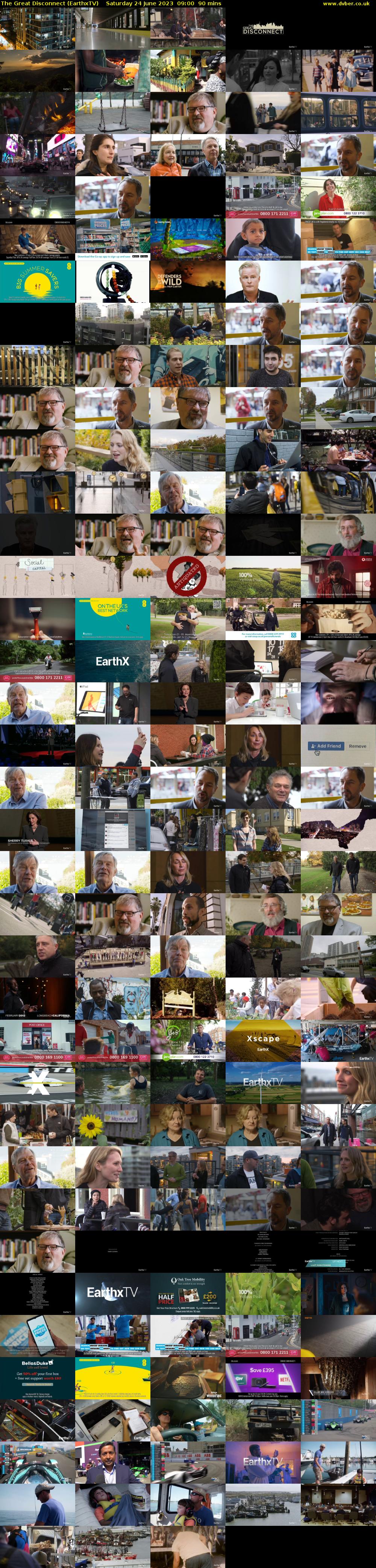 The Great Disconnect (EarthxTV) Saturday 24 June 2023 09:00 - 10:30