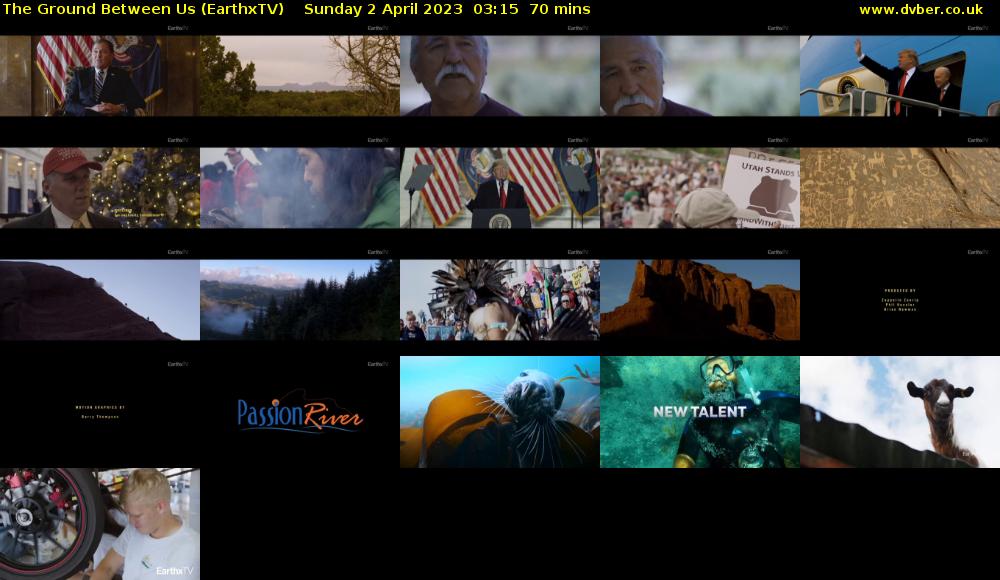 The Ground Between Us (EarthxTV) Sunday 2 April 2023 03:15 - 04:25