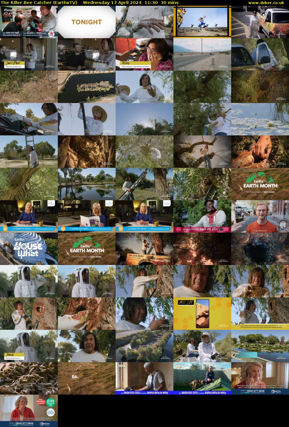 The Killer Bee Catcher (EarthxTV) Wednesday 17 April 2024 11:30 - 12:00