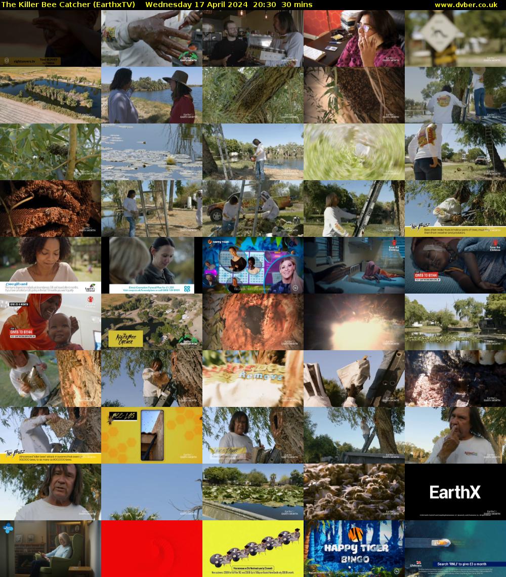 The Killer Bee Catcher (EarthxTV) Wednesday 17 April 2024 20:30 - 21:00