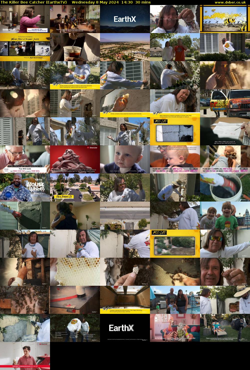 The Killer Bee Catcher (EarthxTV) Wednesday 8 May 2024 14:30 - 15:00