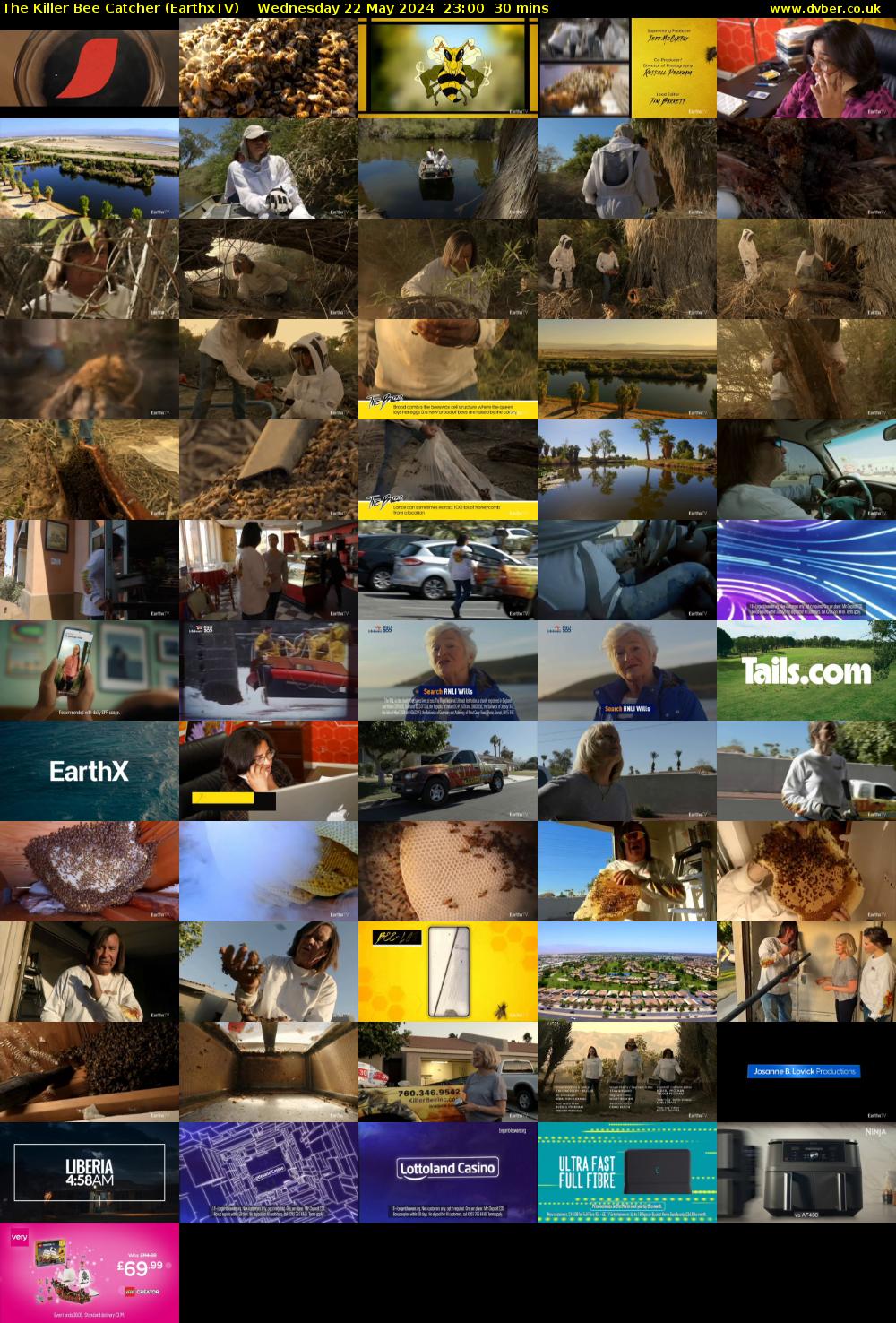 The Killer Bee Catcher (EarthxTV) Wednesday 22 May 2024 23:00 - 23:30