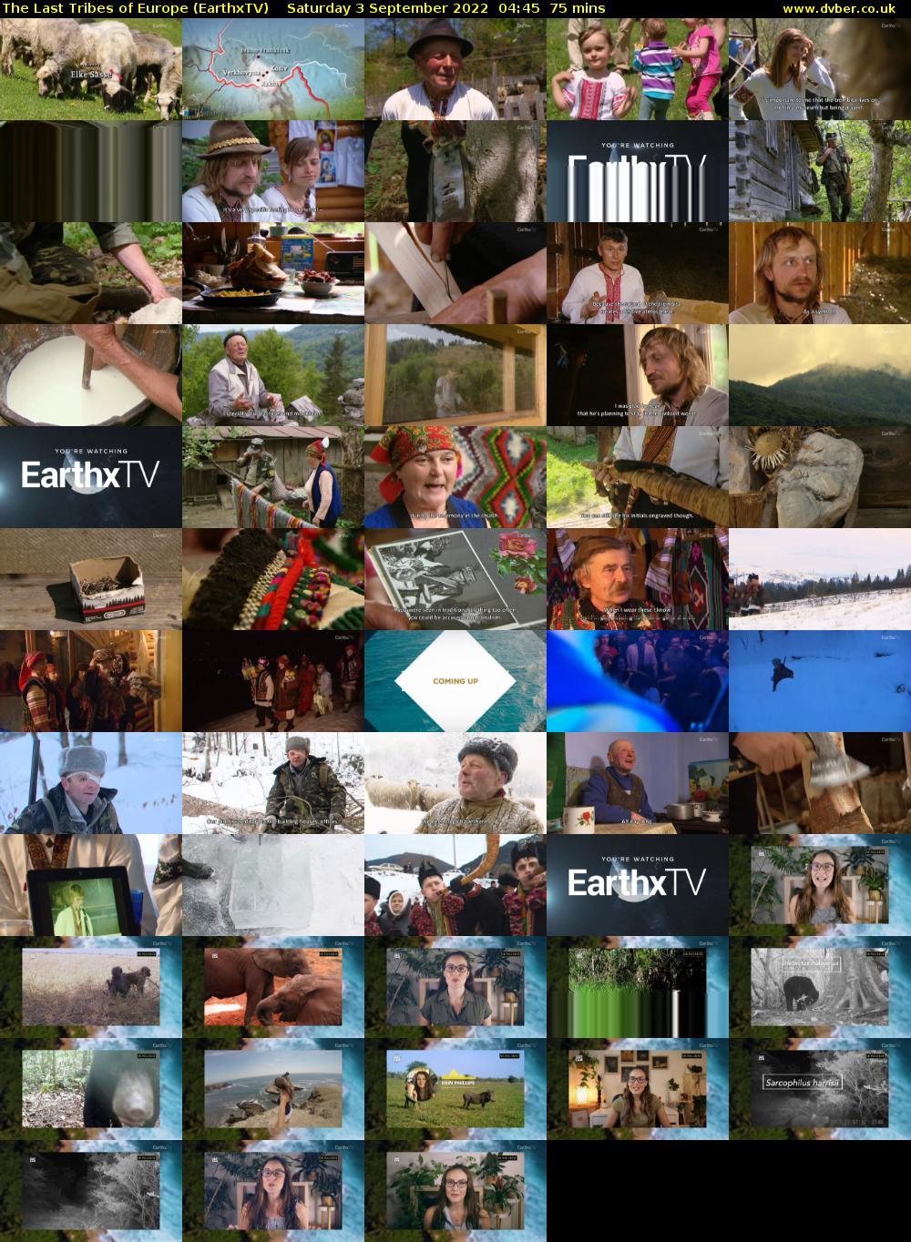 The Last Tribes of Europe (EarthxTV) Saturday 3 September 2022 04:45 - 06:00
