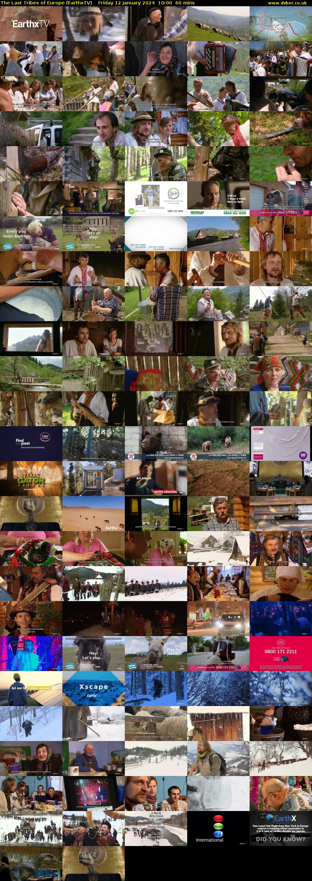 The Last Tribes of Europe (EarthxTV) Friday 12 January 2024 10:00 - 11:00