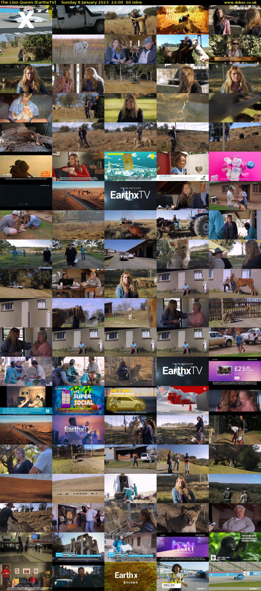The Lion Queen (EarthxTV) Sunday 8 January 2023 22:00 - 23:00