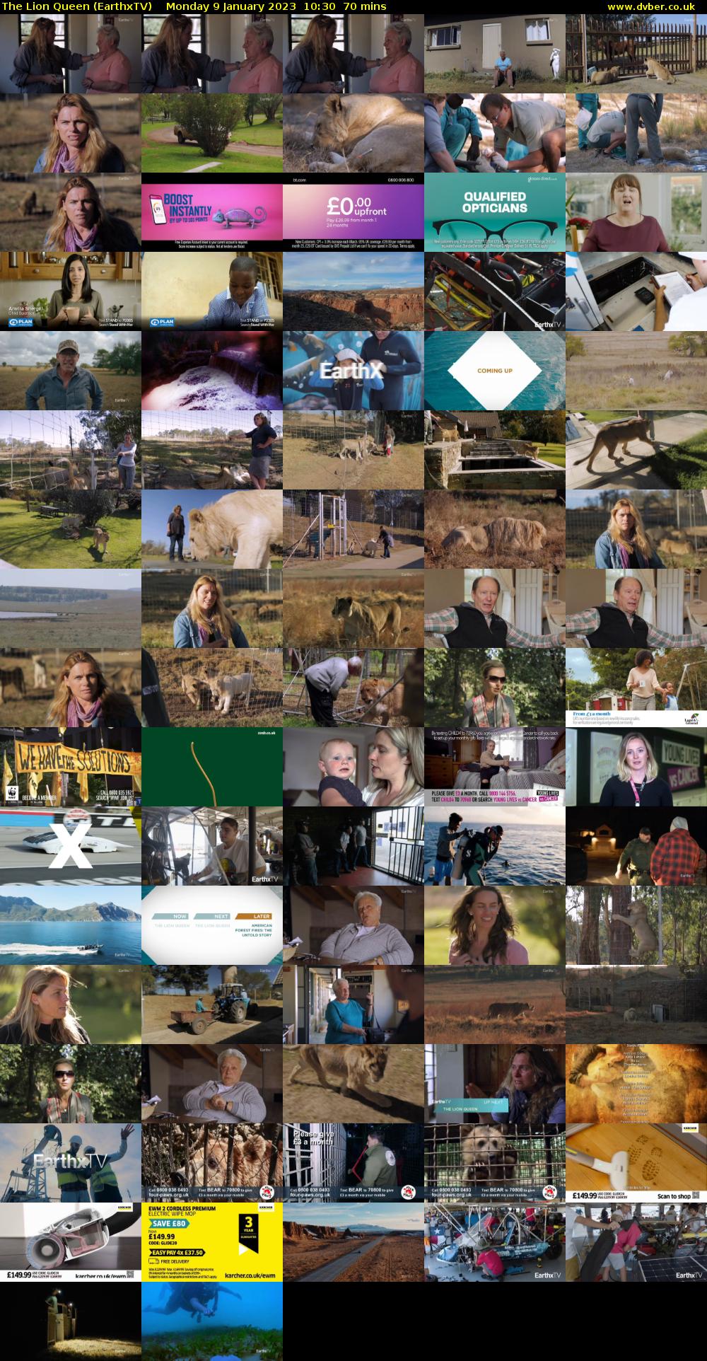 The Lion Queen (EarthxTV) Monday 9 January 2023 10:30 - 11:40