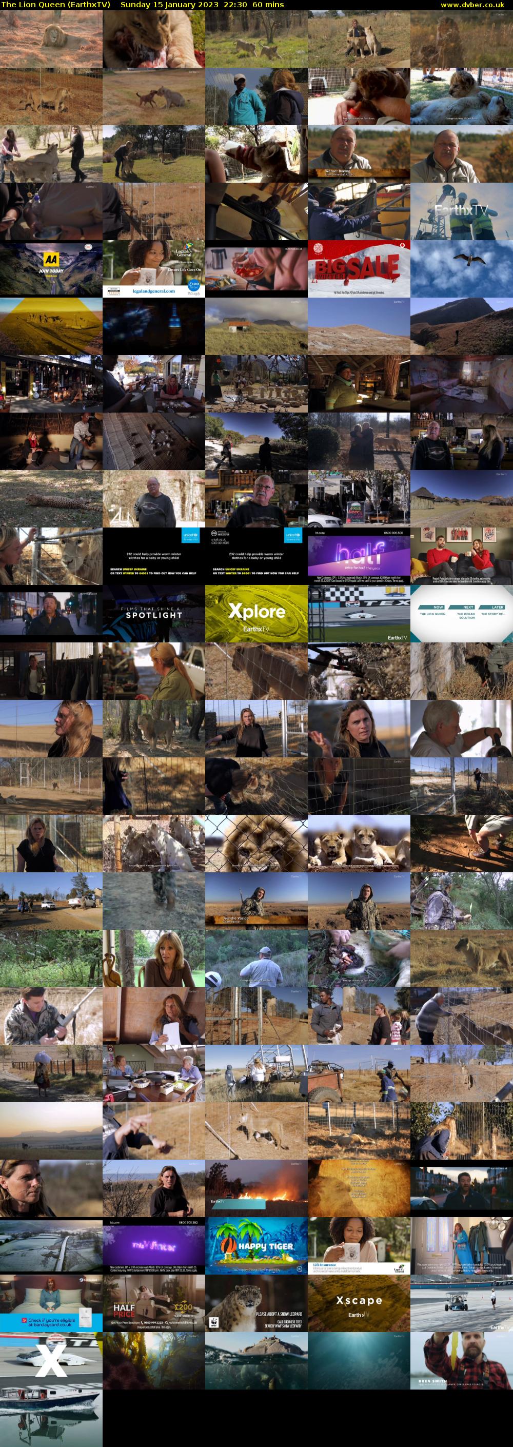 The Lion Queen (EarthxTV) Sunday 15 January 2023 22:30 - 23:30