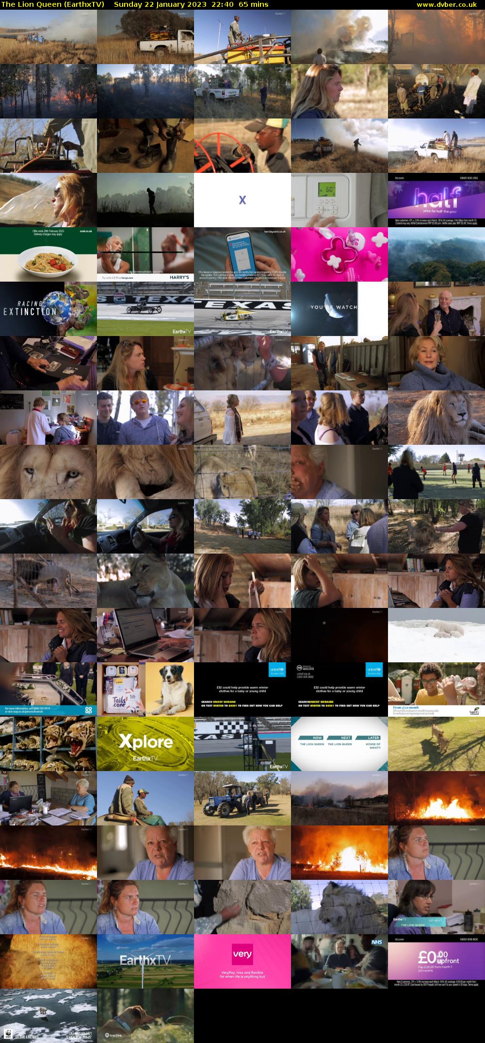 The Lion Queen (EarthxTV) Sunday 22 January 2023 22:40 - 23:45
